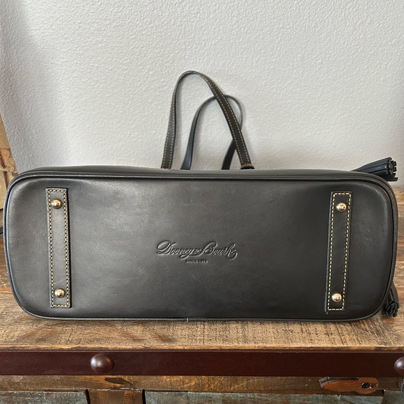 Dooney & Bourke Croco Leather Satchel - Picture 5 of 8